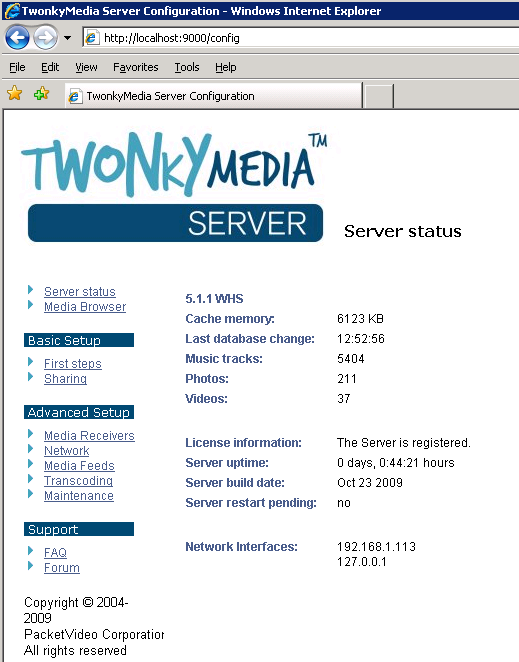 twonky media server update
